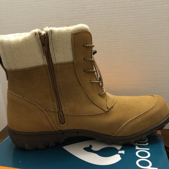 Sporting BOHO in Camel Colored Suede Boot Size 10 - Picture 5 of 10